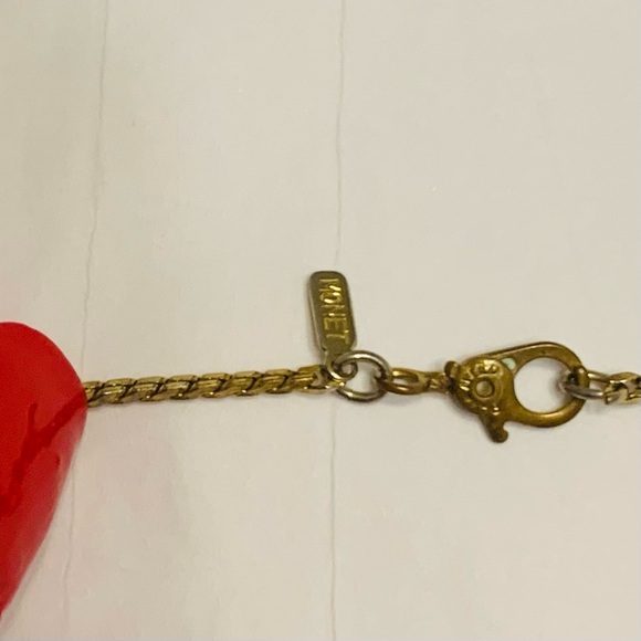 Vintage Monet Herringbone Chain Necklace 4mm 18" Long, Yellow Gold Plated 1980’s - Picture 11 of 16